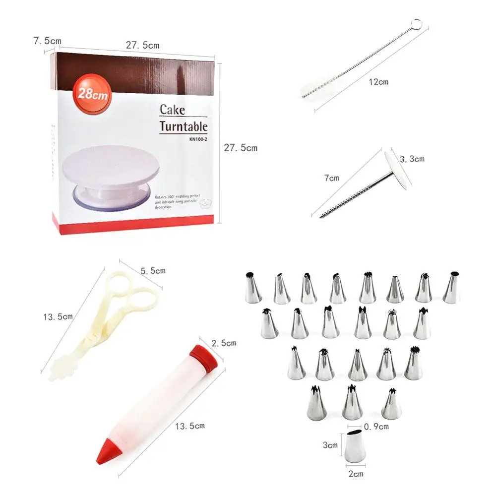 36 шт. поворотный набор для тортов кондитерские трубки инструмент помадки