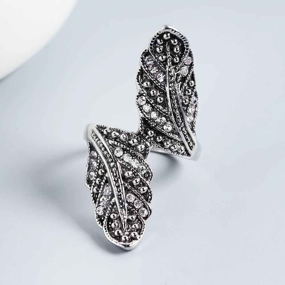 Кольцо в виде листьев стиле ретро|Кольца| |