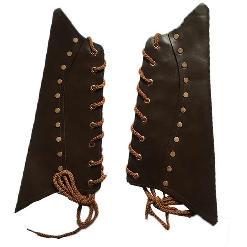 Для взрослых в средневековом стиле боевой воин Larp Рыцарь на запястье кожаная