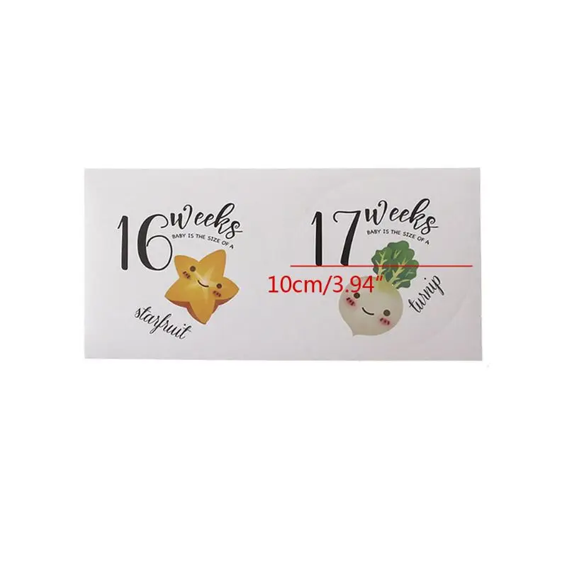 

28 Pcs Pregnancy Weekly Belly Growth Stickers Maternity Week Sticker - Pregnant Expecting Photo Prop Keepsake 69HE