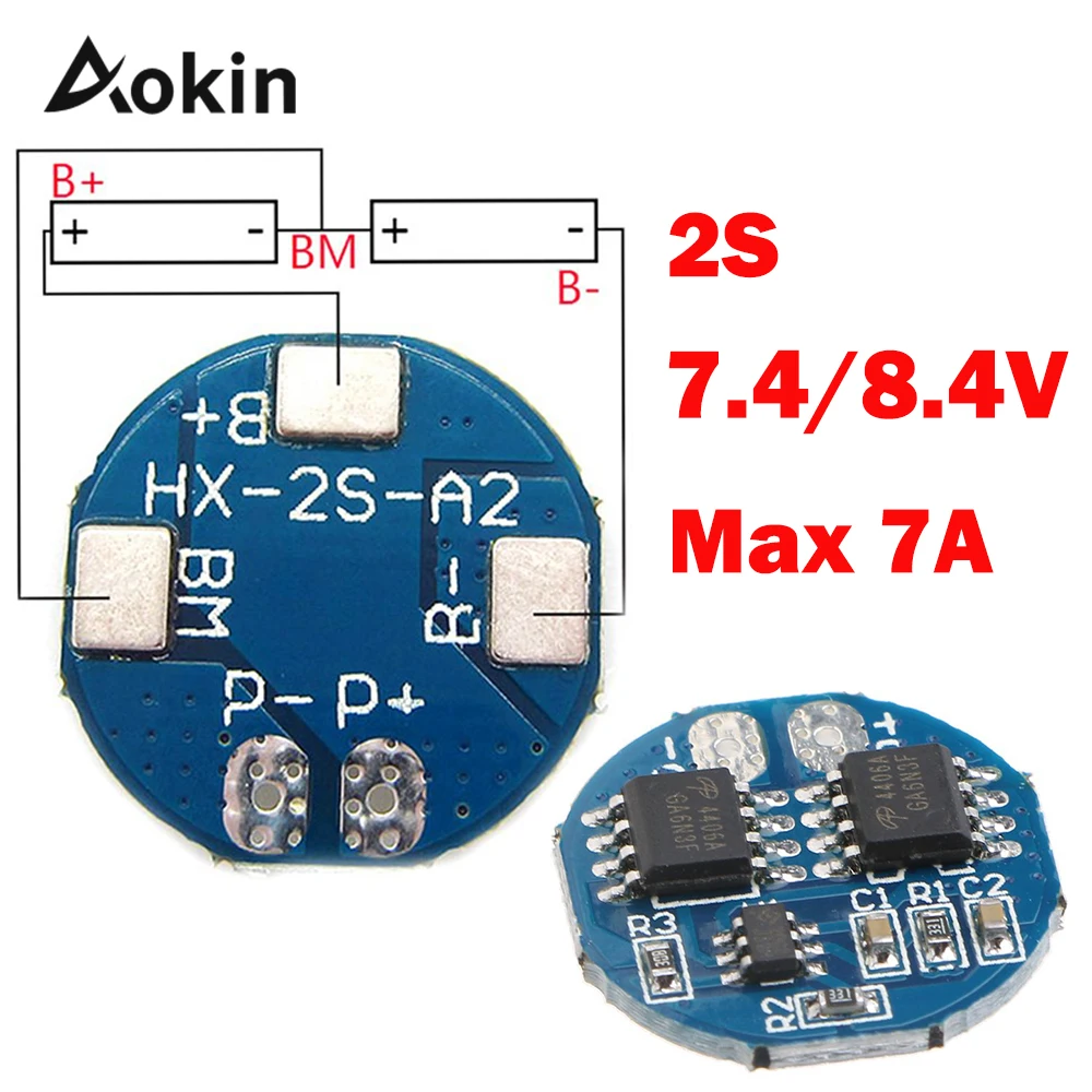 2S 5A Защитная плата BMS PCM для зарядного устройства литий ионных аккумуляторов 7 4 В 8