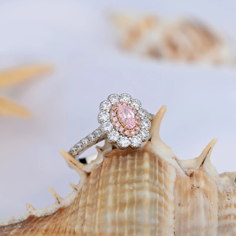 

Knobspin Luxury 100% 925 Sterling Silver Engagement Rings For Women Sparkling High Carbon Diamond Party Fine Jewelry Wholesale