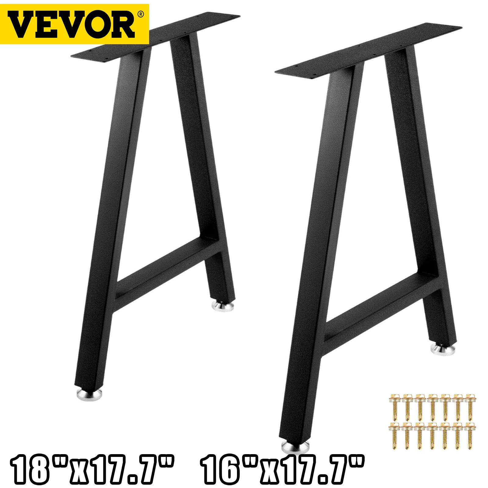 

VEVOR 2pcs Industrial Metal Table Legs Table Desk Leg A-Shape Frame Furniture Legs Dining Coffee Table Stand Feet For Home DIY