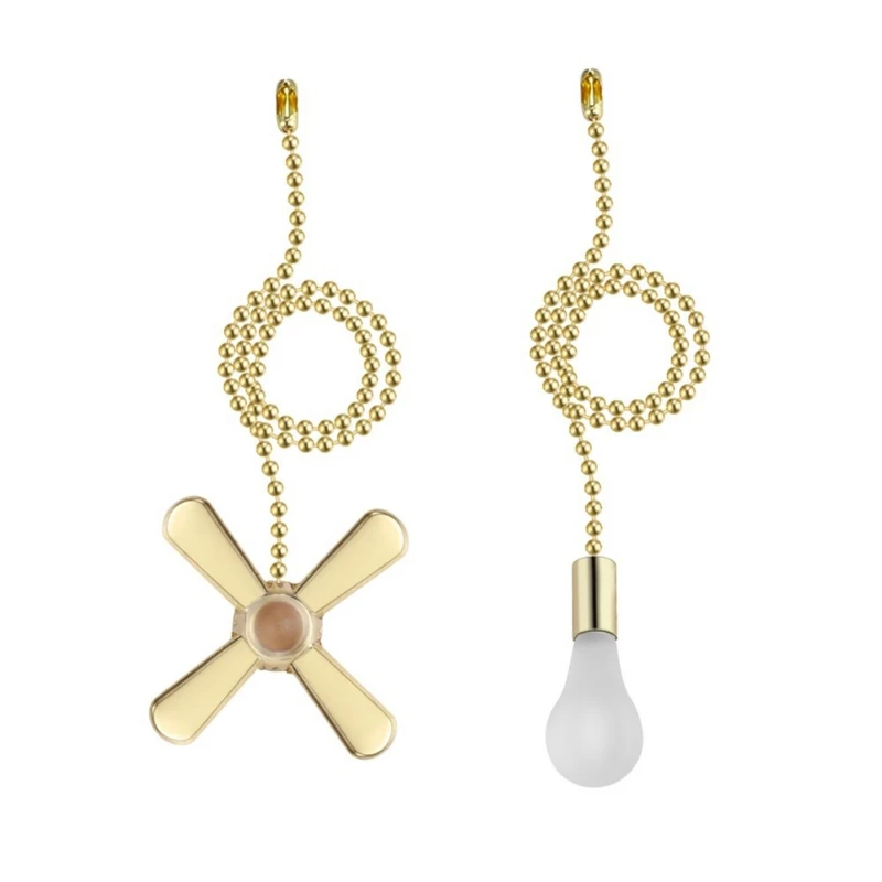 Easy Install Decorative Light Bulb Accessories Home Styling Beaded Ball Copper Durable Pendant Ceiling Fan Pull Chain 312 | Обустройство