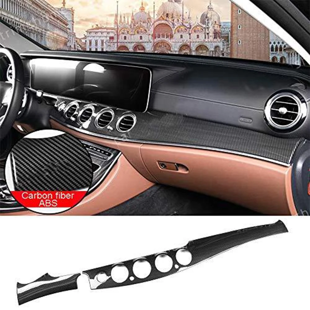 Крышка приборной панели из углеродного волокна для центральной консоли Mercedes Benz E