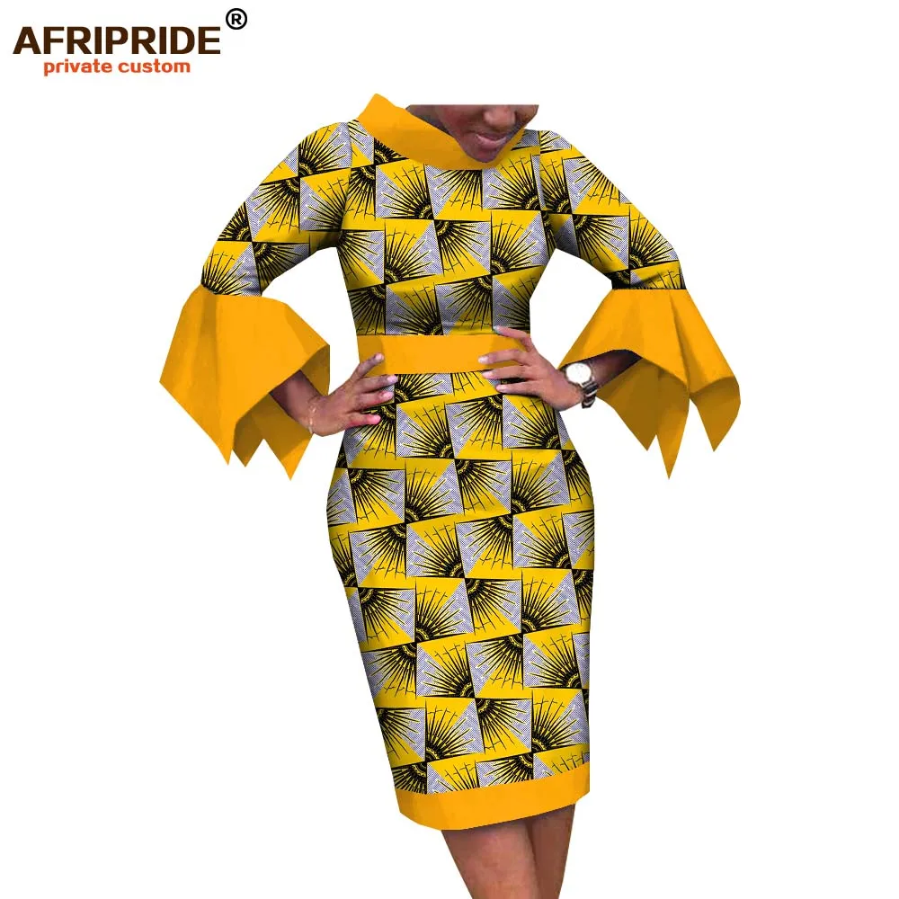 Летнее женское платье Afripride анакра Африканский принт длина запястья
