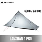 Ультралегкая туристическая палатка Lanshan 1 Pro, на 1 человека, 3-4 сезона, подходит для путешествий, кемпинга, 20D
