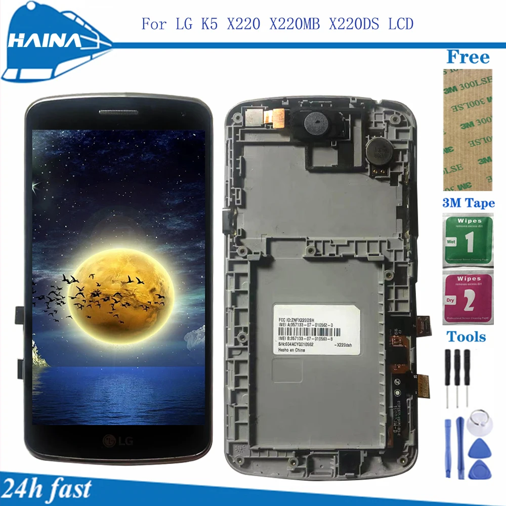 Для Lg K7 X210 ЖК-дисплей с фотоэлементом + фотография Бесплатная доставка | Мобильные