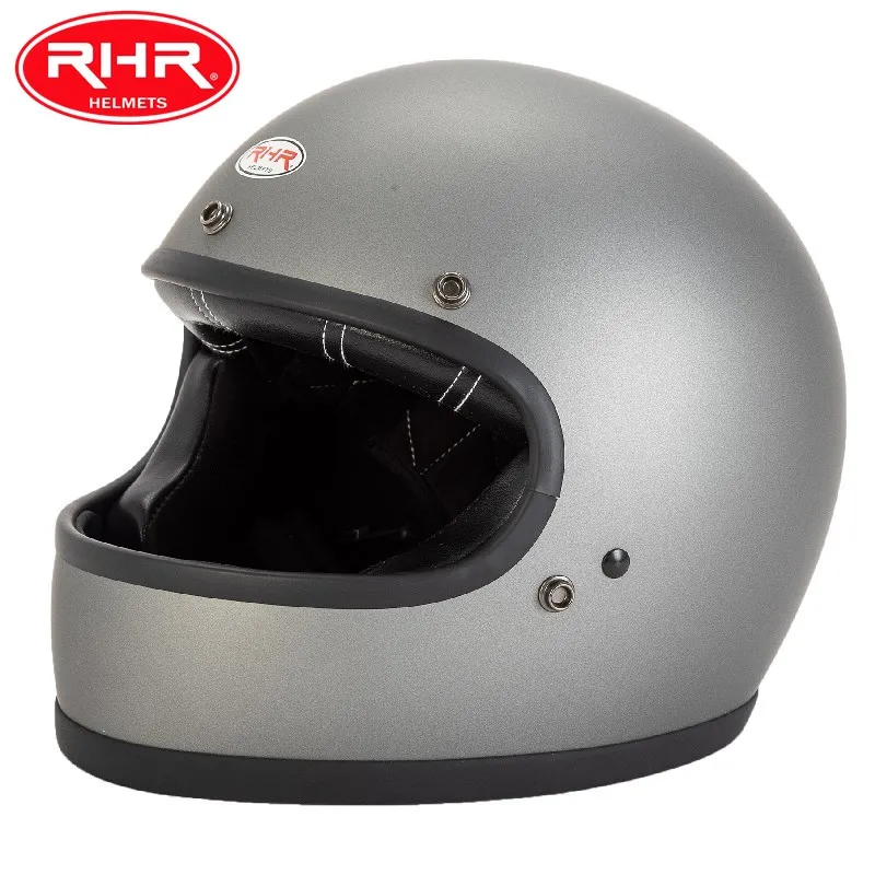 Классический мотоциклетный шлем на все лицо для старого велосипеда одобрено DOT ECE