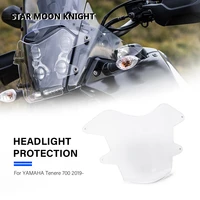 motorcycle accessories acrylic headlight protector light cover protective guard for yamaha tenere 700 tenere700 xt700z 2019