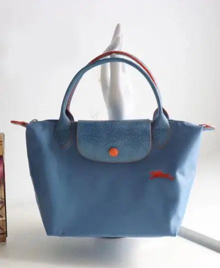 

New Short Handle Small Embroidered Dumpling Bag Mini Handbag Oxford Cloth Women's Bag Long Handle Vertical