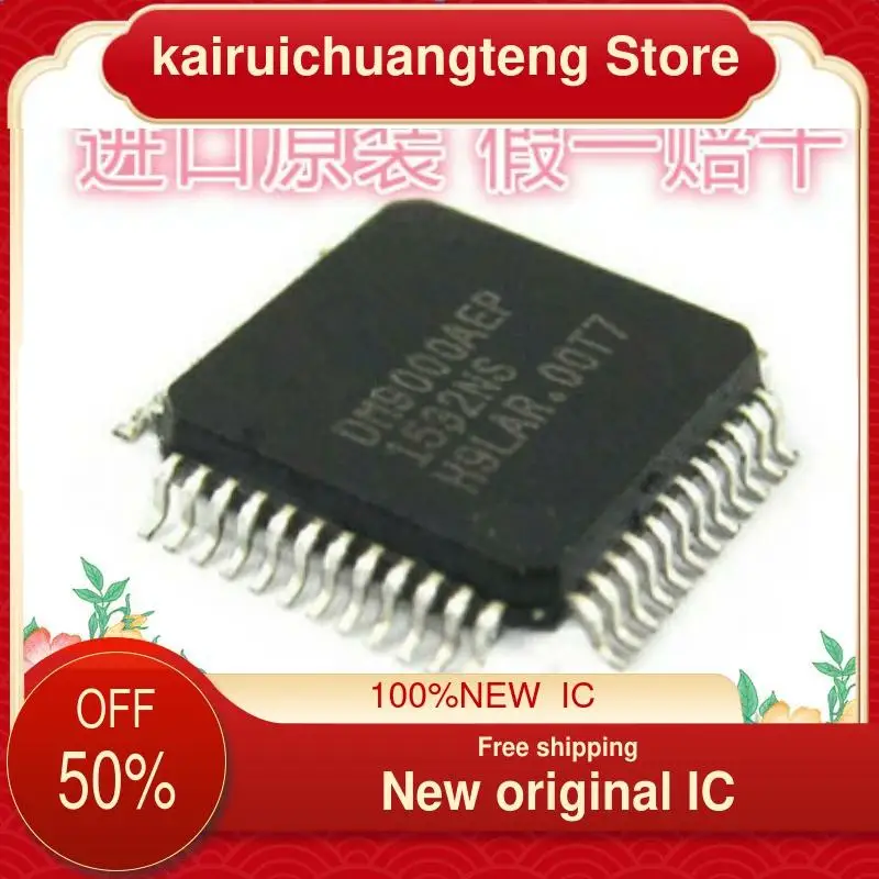 

(1 шт.) новый оригинальный чип контроллера IC Ethernet DM9000AEP LQFP-48