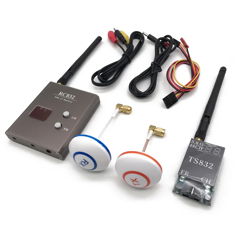FPV 5 8G 600mW 48CH беспроводной av передатчик приемник TS832 + RC832 Tx Rx набор/CCD 800TVL 2 1 мм/CMOS