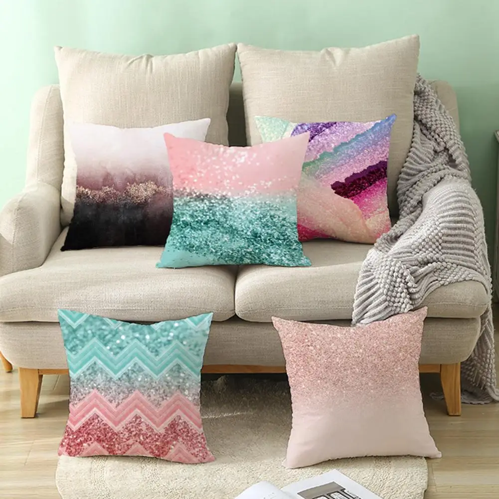 Наволочка с волнистой абстракцией 45x45 см наволочка для спальни домашний