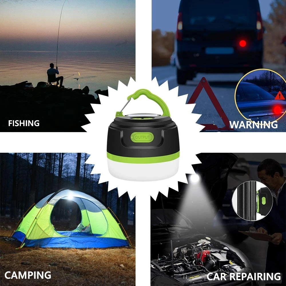 Фонарь туристический светодиодный перезаряжаемый с выдвижным крючком магнитное