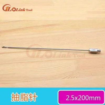 2-5x200mm Канюля для липосакции жировой передачи иглы аспиратор для красоты, жировой комплект для трансплантации, жировой уборки канюля для стволовых инструментов - Цвет: 2-5x200mm