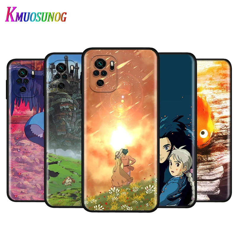 

Silicone Cover Howl's Moving Castle For Xiaomi Redmi Note 10 10S 9T 9S 9 8T 8 7 7S 6 5A 5 4 4X 5G Pro Max Phone Case