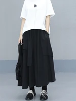 ladies skirt summer new classic dark irregular cut design fashion trend casual loose large size skirt