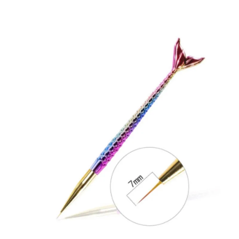 Ручка-кисть для рисования сделай сам Русалка Французская линия лайнер сетка