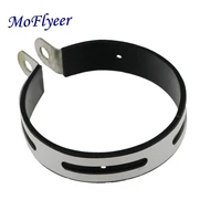 exhaust pipe muffler escape motorcycle rubber holder clamp fixed ring support bracket 100mm 110 115mm stainless steel material