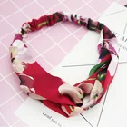 Новинка 2022, модная женская повязка для волос для девочек, эластичная повязка для волос с бантом, тюрбан, повязка для волос с узлом, головной убор