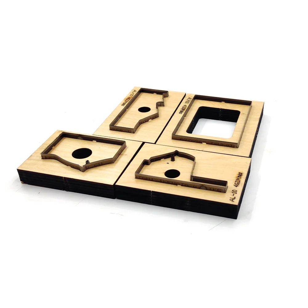 Сделай Сам ювелирные изделия милый кожаный деревянный высекальный мешочек