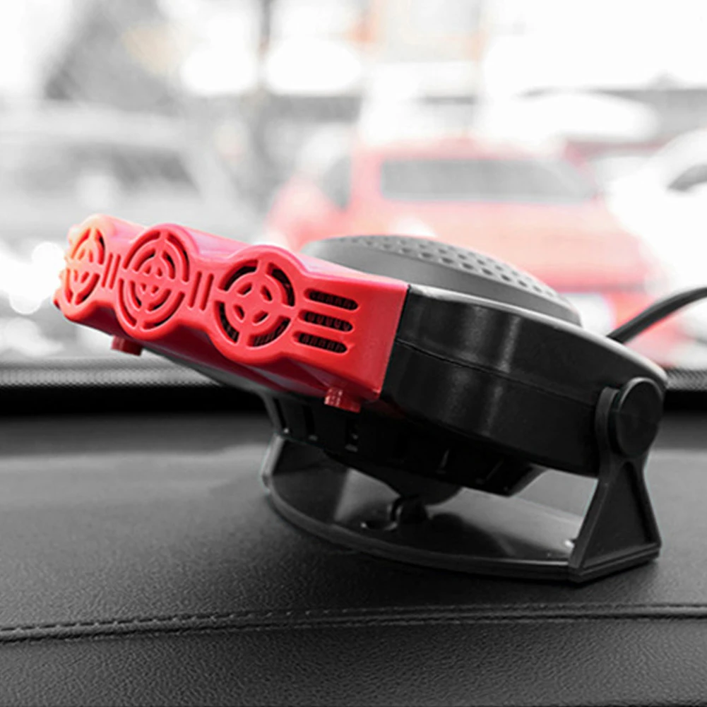 

Universal 150W Car Heater 12V Electric Cooling Heating Fan Windshield Defrosting Defogging Fan 180 Degree Rotating Accessories