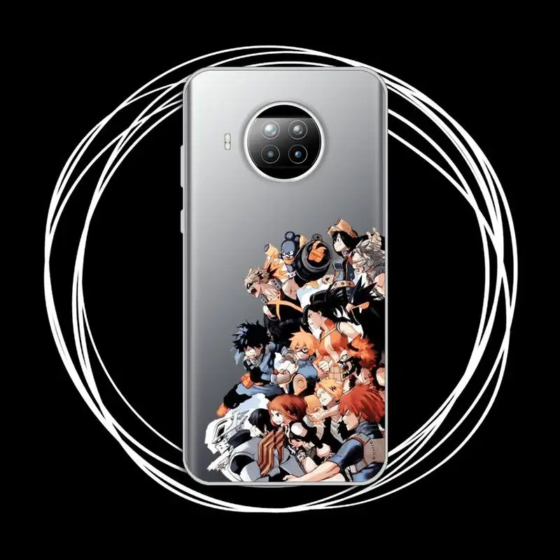 

Anime My Hero Academia deku bakugou Phone Case Transparent for xiaomi redmi note 8 9 9s 11 10t lite pro
