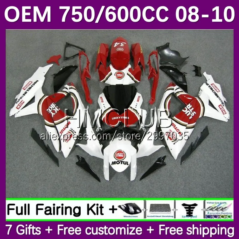 

Injection For SUZUKI GSXR600 K8 GSXR-600 GSXR 600 750 CC 14No.3 GSXR750 2008 2009 2010 GSXR-750 08 09 10 Lucky Strike Fairings