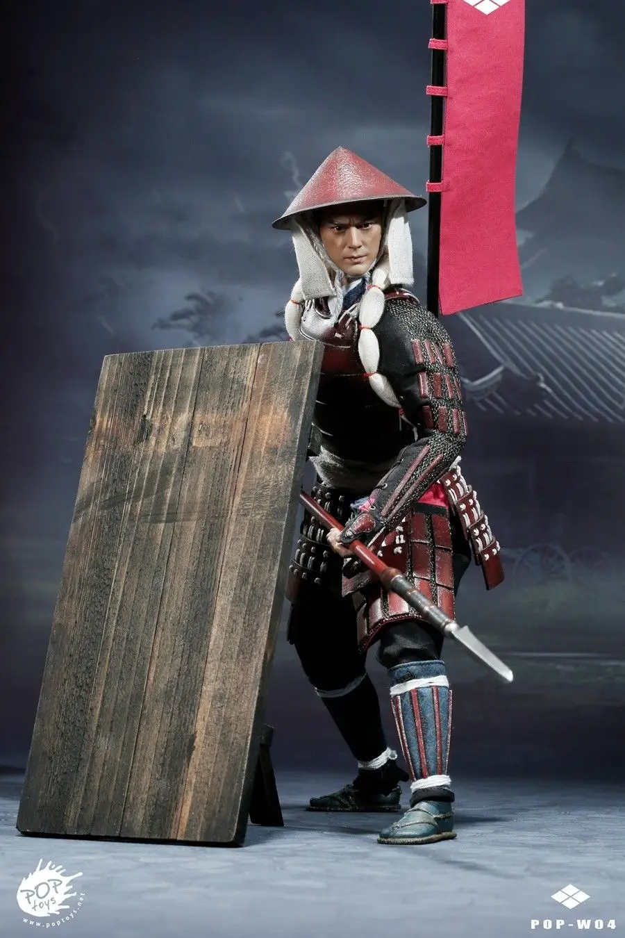 POPTOYS в наличии 1/6 масштабные бронежилеты Spearman Ashigaru Spear Deluxe Ver POP W04B|Игровые фигурки