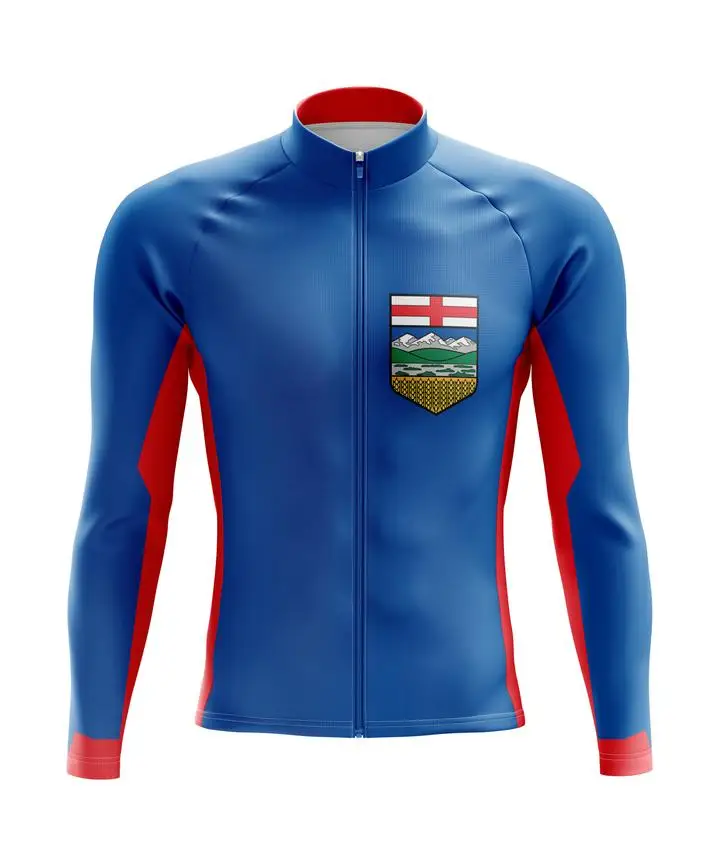 

Alberta Long Sleeve Cycling Jersey Unisex Long Sleeve Cycling Jersey Clothing Apparel Quick Dry Moisture Wicking Cycling Sports