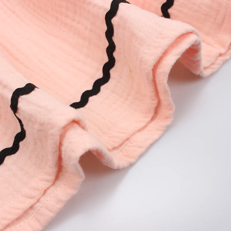 baby girls summer flower embroidery dresses kids ruffle sleeve dress cute cotton linen party frocks toddler vestidos for 2-6 Yrs | Детская