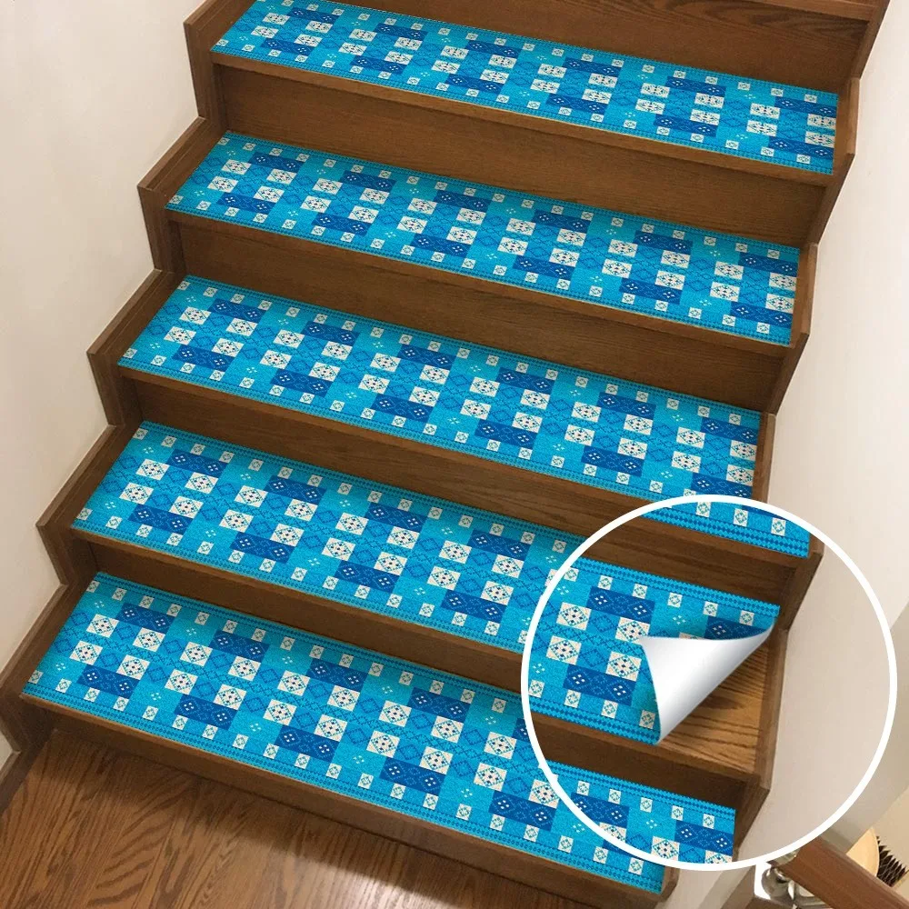 1 шт. самоклеющиеся домашние коврики в турецком стиле для лестницы без клея