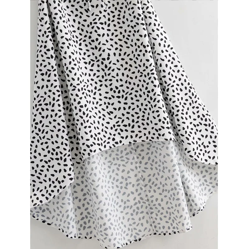 

Round Neck Irregular Leopard Lace Up Beach Holiday Women's Dress Sleeveless Sweet Harajuku Chic Female Dress