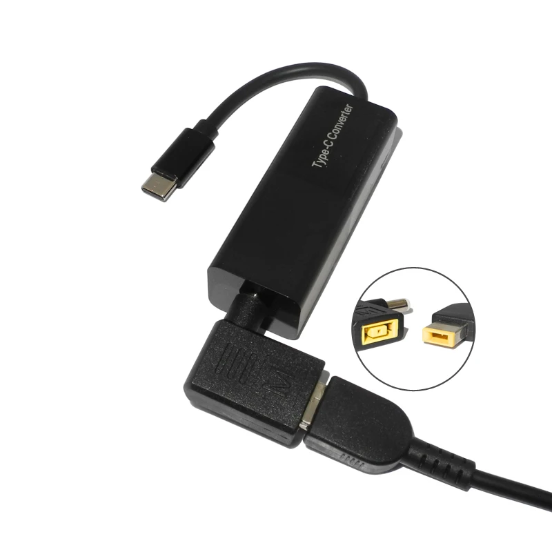 Универсальный адаптер постоянного тока для ноутбука с разъемом USB Type-C и штекером