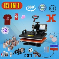 15 In 1 Combo Multifunctional Sublimation Heat Press Machine T shirt Heat Transfer Printer For Mug/Cap/Football/Bottle/Pen/Shoe