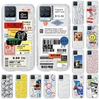 Чехол для Realme 8 Pro, модный прозрачный чехол с ярлыком для OPPO Realme, Narzo 30, 5G Realme 7, 6 Pro, 5 GT, Neo Q3, C21, C11, C12, C25, чехол