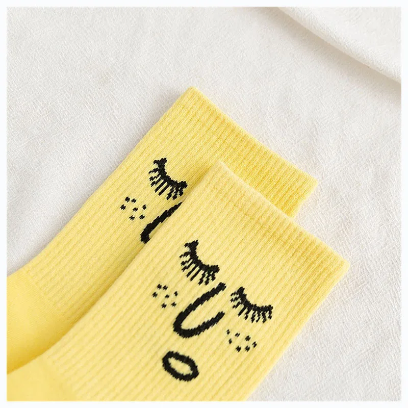 Носки женские хлопковые в стиле Харадзюку уличная одежда Теплые повседневные