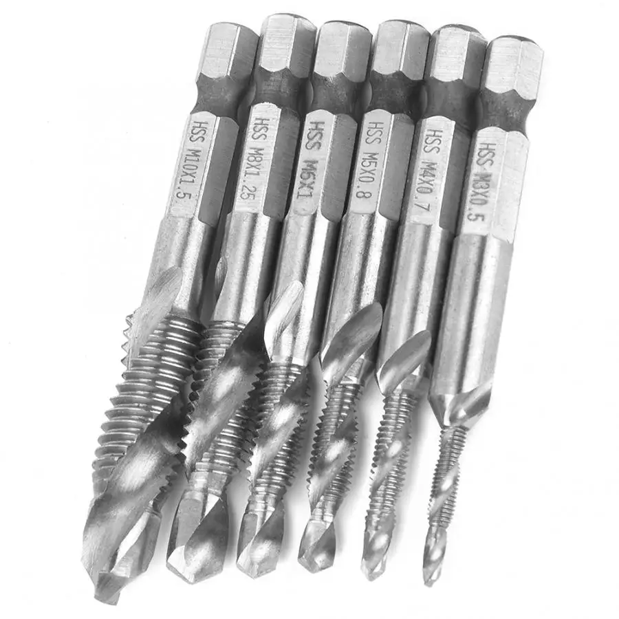 6 35 мм шестигранный хвостовик кран сверло сквозное отверстие внутренний стружки