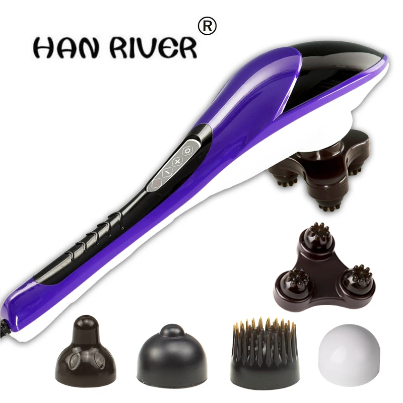 

High quality Dolphin massage stick electric cervical vertebra massage device neck massage hammer full-body multifunctional