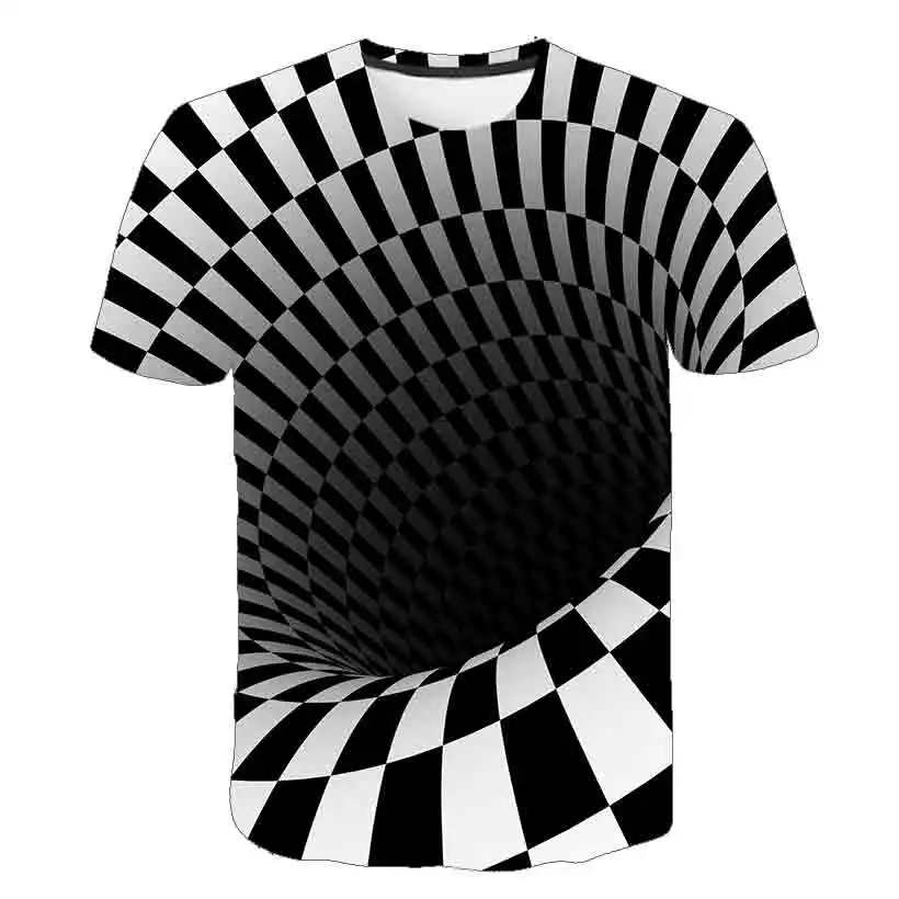 

2020 Children's Three-dimensional T-shirt for Boys Vortex T Shirt polyester Tops Children T-shirts for Girls Kids Boy T shirt