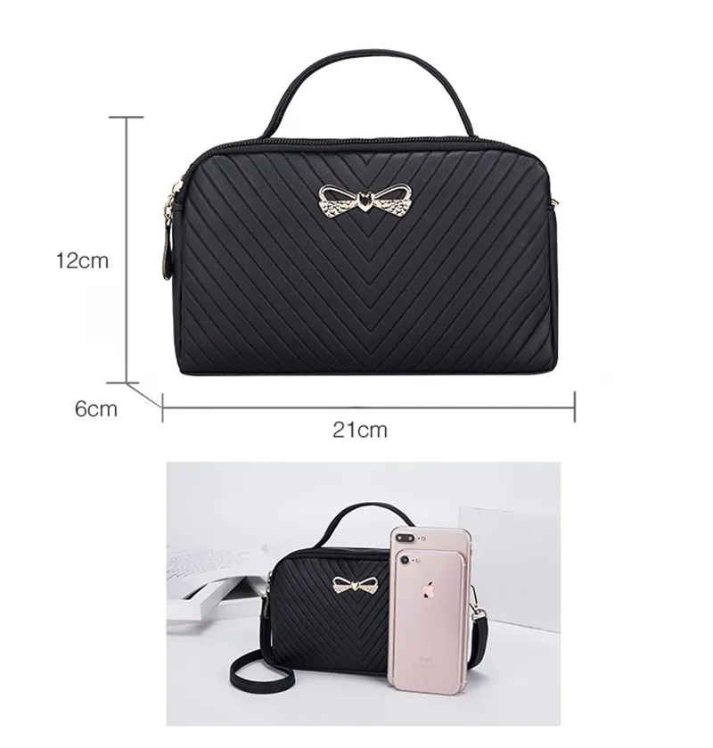 

Women handbag small PU leather sling bags for ladies crossbody bags bolsas handbag black female messenger bags heat Sell bao