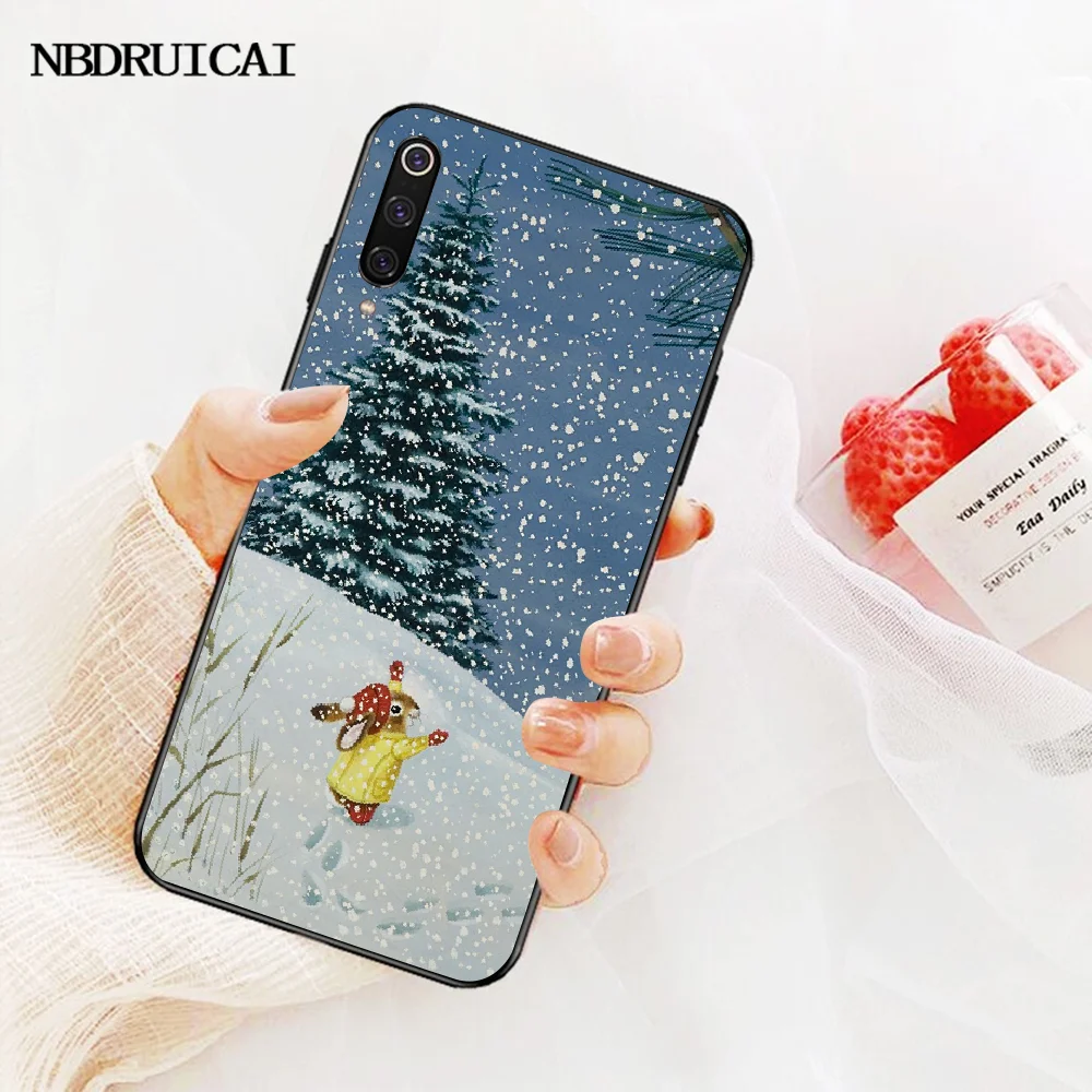 NBDRUICAI Merry Christmas Fox Elk DIY чехол для телефона с рисунком Redmi Note 8 8A 7 6 6A 5 5A 4 4X 4A Go Pro Plus Prime |