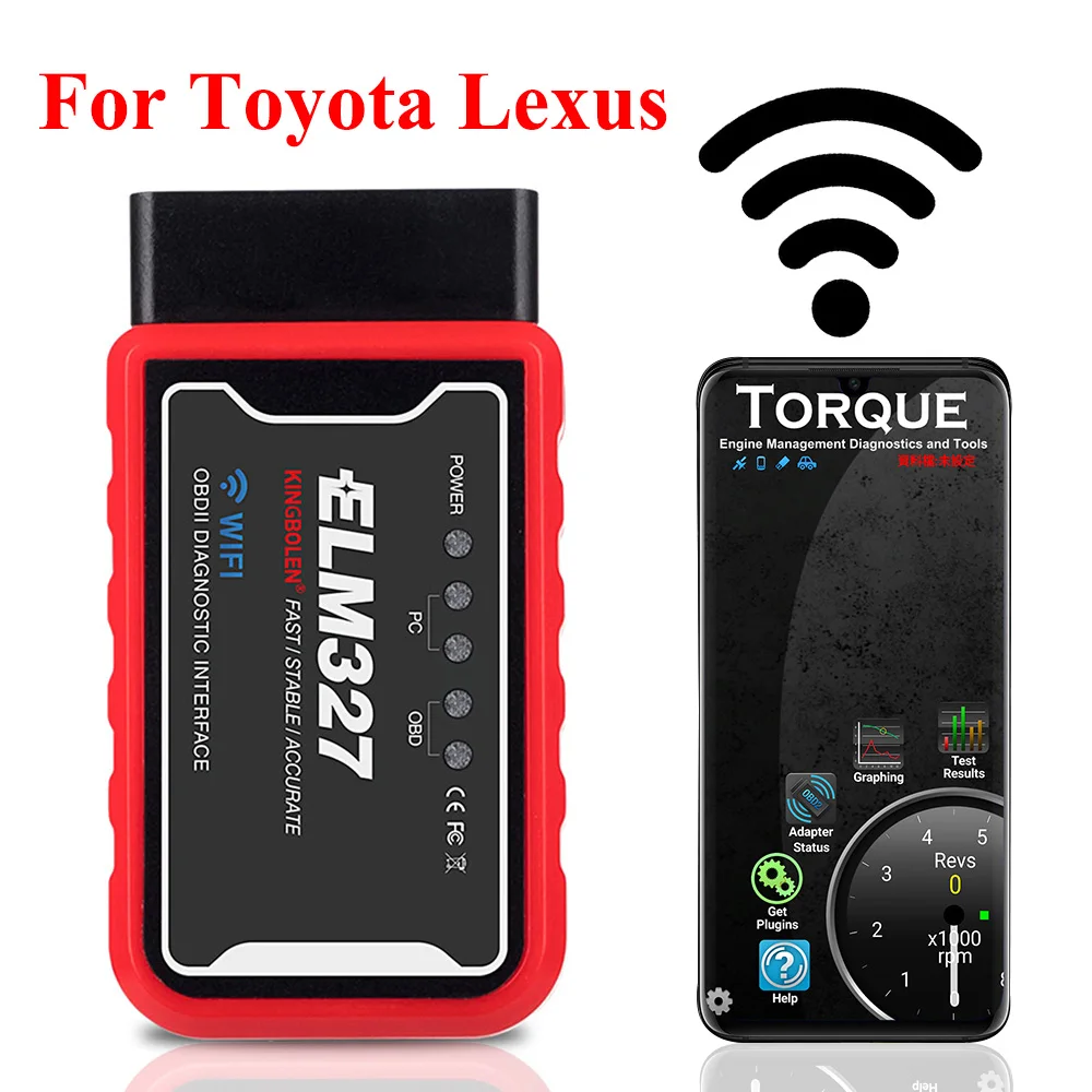 Автомобильный сканер V1.5 OBD2 для Toyota диагностические инструменты Lexus Corolla Highlander