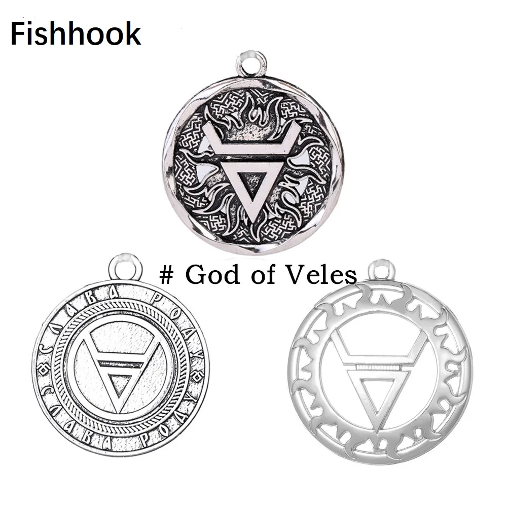 Ожерелье и подвески Fishhook символ Божия Велес винтажные викинги хвостовик