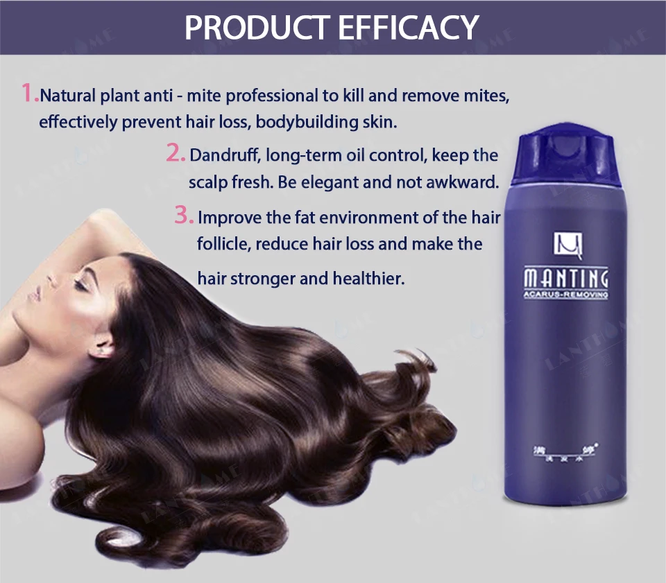 Лидер продаж! Профессиональный Шампунь ManTing для подавления клещей подходит всех