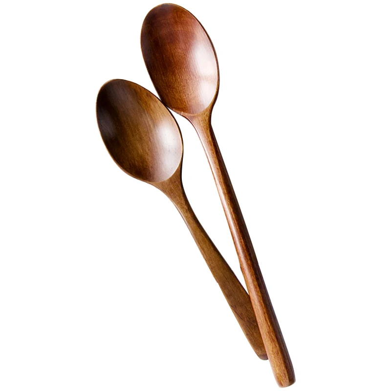 Деревянная маленькая ложка перемешивающая посуда для молока кофе длинная ручка