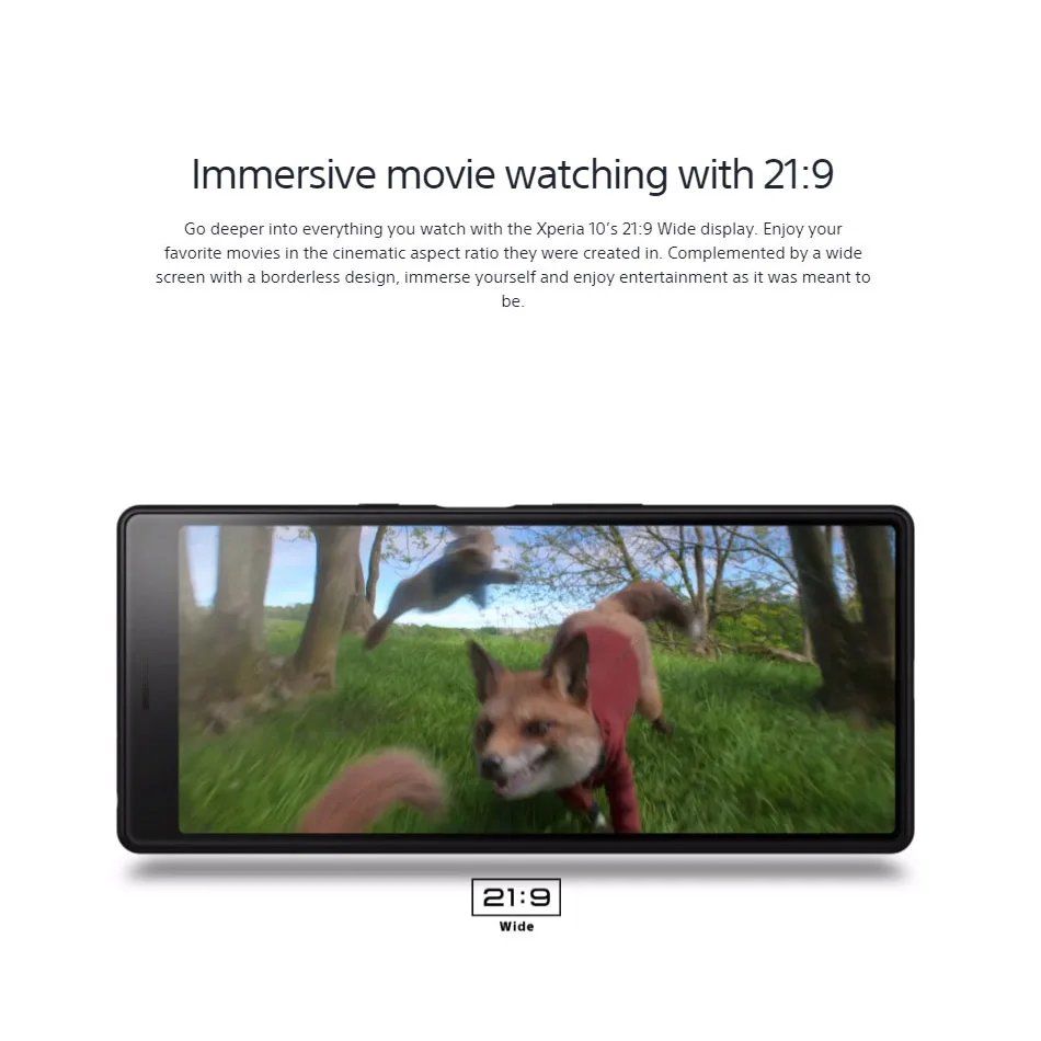 Мобильный телефон sony Xperia 10 4 Гб 64 Гб Dual SIM I4193 6 дюймов 1080x2520 Восьмиядерный процессор Snapdragon NFC 13MP Android 9