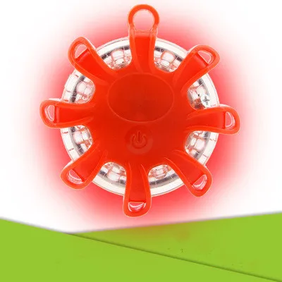 8LED грузовик лампы стробоскопа магнитное основание с разбивкой сигнальный светильник мигающий Портативный вспышка лампа аварийного освещения дороги Flare Предупреждение светильник