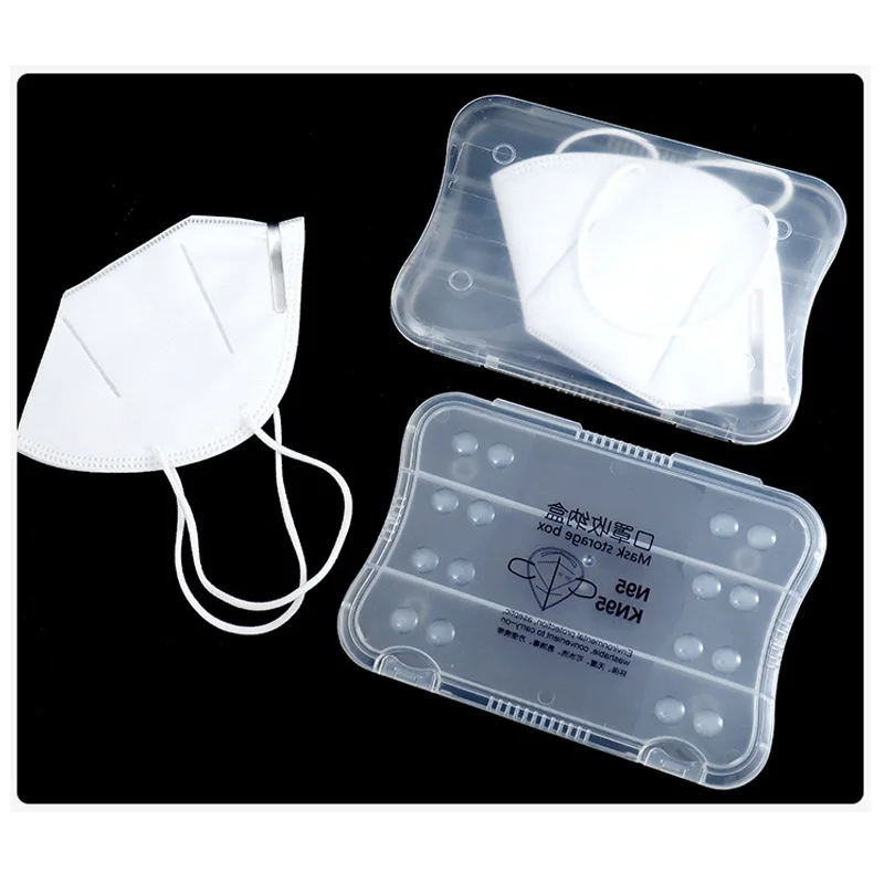 Caja para guardar mascarillas Анти пыль и вода портативный KN95 маска коробка держатель